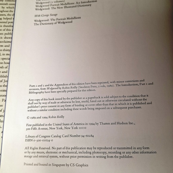 WEDGWOOD JASPER By Reilly Robin HB/DJ Thames and Hudson 1994 600 Illustrations - Picture 6 of 16